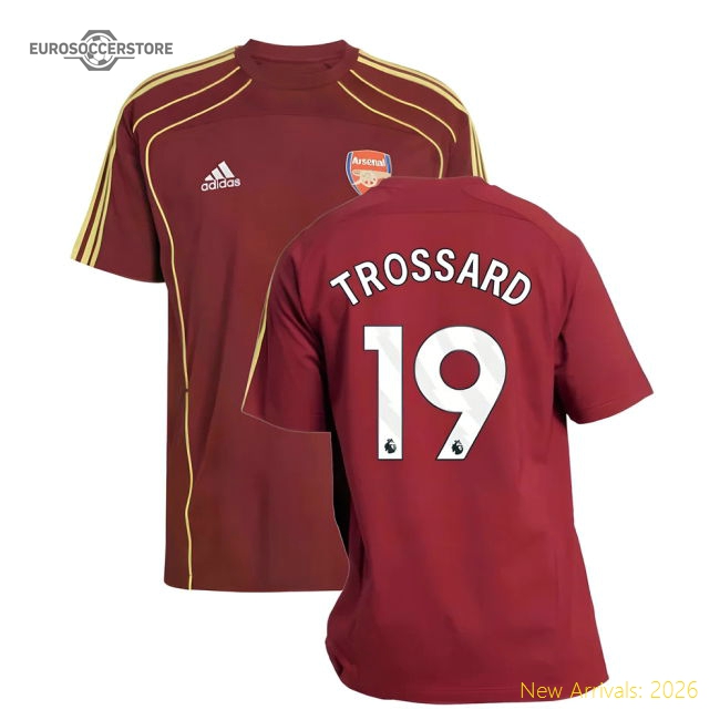 2025-2026 Arsenal UBP Tee (Noble Maroon) (Trossard 19)-Football Jersey Hub