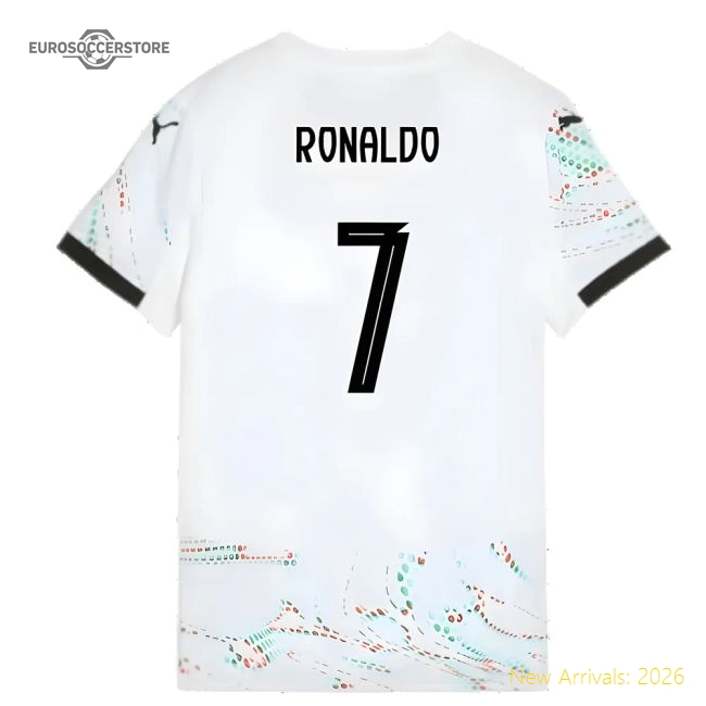 2025-2026 Portugal Away Shirt (Womens) (Ronaldo 7)-Football Jersey Hub