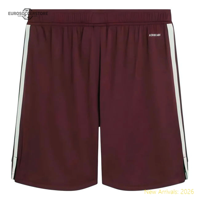 2025-2026 Arsenal Third Shorts (Burgundy)-Football Jersey Hub