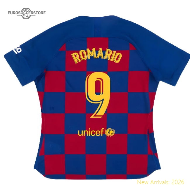 Barcelona 2019-20 Womens Home Shirt (Vaporkit) ((Excellent) S) (ROMARIO 9)-Football Jersey Hub