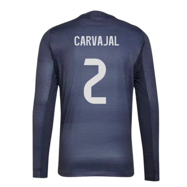 2025-2026 Real Madrid Long Sleeve Away Shirt (Carvajal 2)-Football Jersey Hub