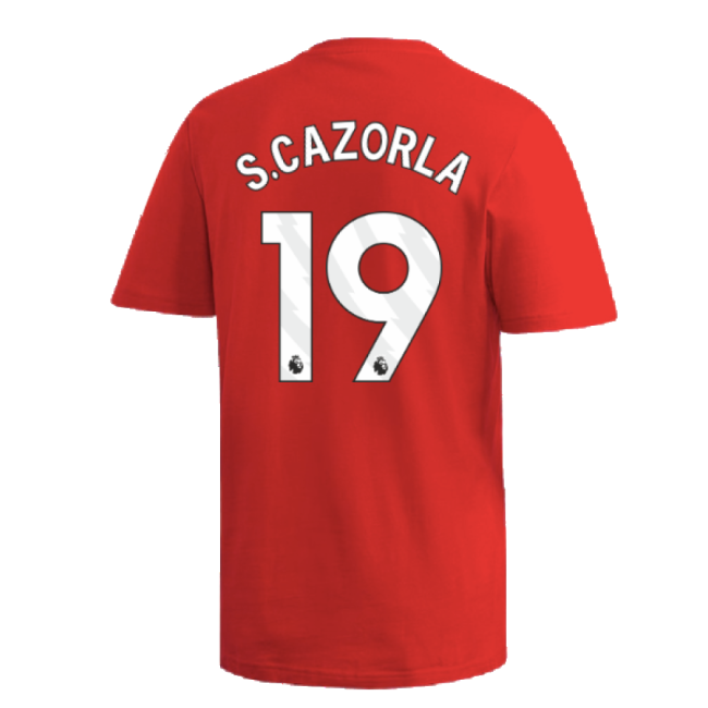 2024-2025 Arsenal DNA Graphic Tee (Red) (S.Cazorla 19)-Football Jersey Hub