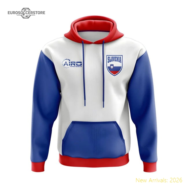 Slovenia Concept Country Football Hoody (White)-Football Jersey Hub