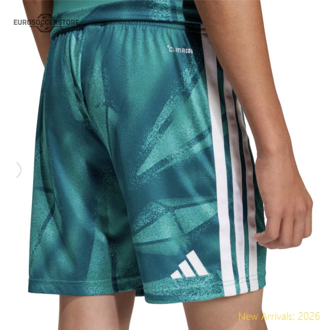 2026-2027 Germany Home Goalkeeper Shorts (Active Green) - Kids-Football Jersey Hub