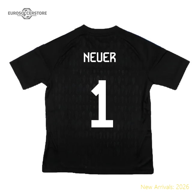 2023-2024 Bayern Munich Goalkeeper Shirt (Black) - Kids (NEUER 1)-Football Jersey Hub