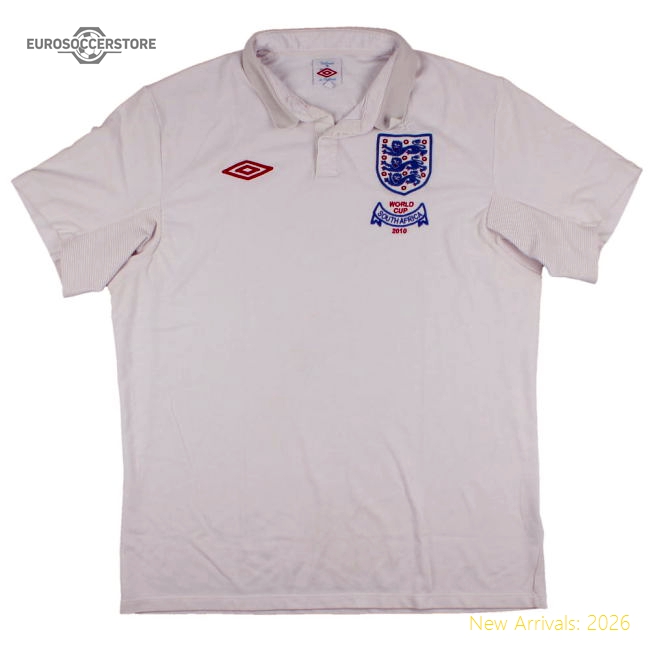 England 2009-10 World Cup Home shirt (XL) (Very Good)-Football Jersey Hub