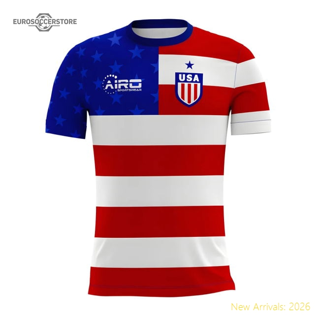 2025-2026 USA Home Concept Football Shirt - Womens-Football Jersey Hub