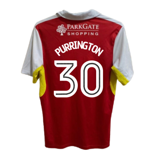 Rotherham 2016-17 Home Shirt ((Good) XL) (Purrington 30)-Football Jersey Hub