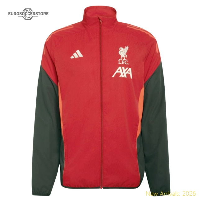 2025-2026 Liverpool Presentation Jacket (Strawberry Red)-Football Jersey Hub