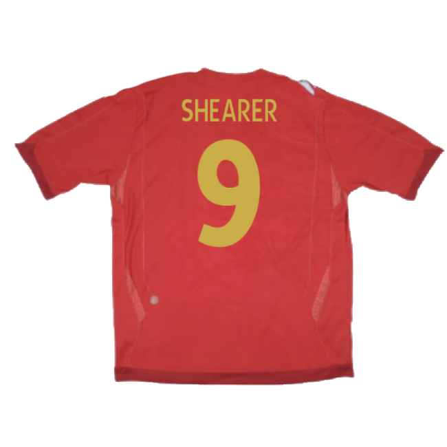England 2006-08 Away Shirt (XLB 158cm) (Excellent) (SHEARER 9)-Football Jersey Hub
