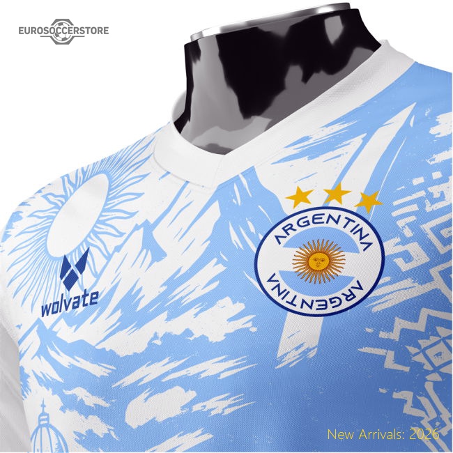 Argentina Heritage Football Jersey (Wolvate) Adult Short Sleeve-Football Jersey Hub