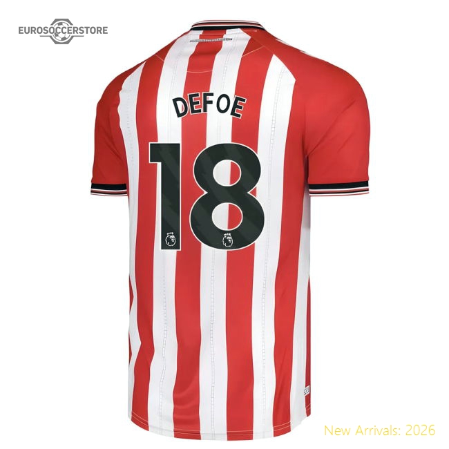 2025-2026 Sunderland Home Shirt (Defoe 18)-Football Jersey Hub