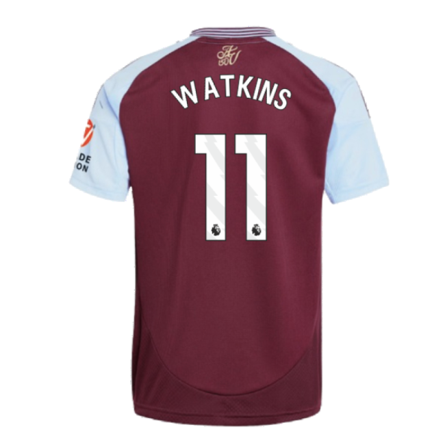 2024-2025 Aston Villa Home Shirt (Watkins 11)-Football Jersey Hub
