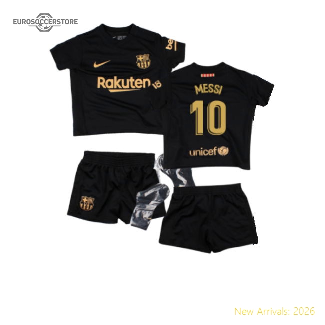 2020-2021 Barcelona Away Baby Kit (MESSI 10)-Football Jersey Hub