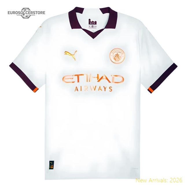 2023-2024 Man City Authentic Away Shirt-Football Jersey Hub