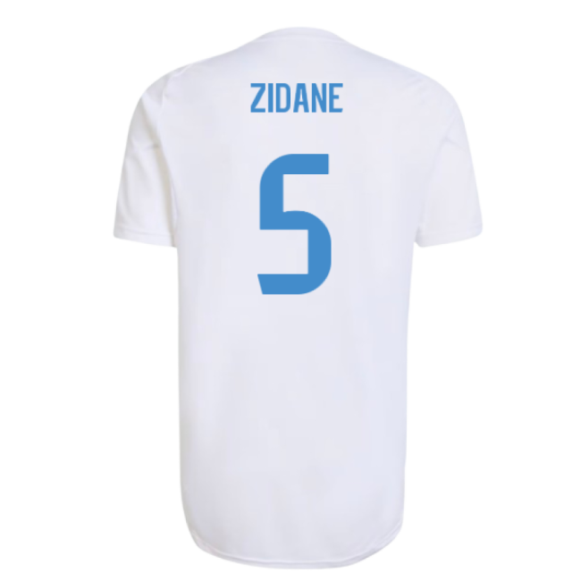 2025-2026 Real Madrid EU Training Jersey (White) (Zidane 5)-Football Jersey Hub