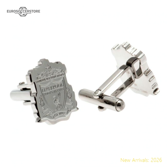 Liverpool FC Stainless Steel Formed Crest Cufflinks-Football Jersey Hub