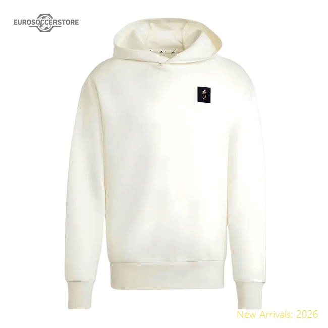 2024-2025 Juventus Seasonal Doubleknit Hoody (Off White)-Football Jersey Hub