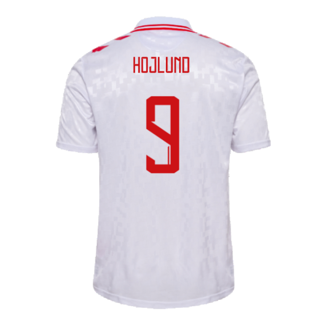 2024-2025 Denmark Away Shirt (Hojlund 9)-Football Jersey Hub