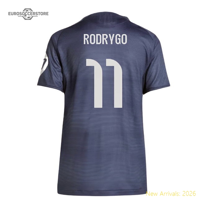2025-2026 Real Madrid Authentic Away Shirt (Ladies) (Rodrygo 11)-Football Jersey Hub