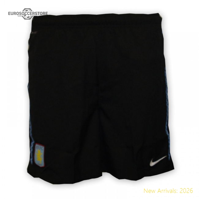 2010-11 Aston Villa Away Nike Shorts (Kids)-Football Jersey Hub
