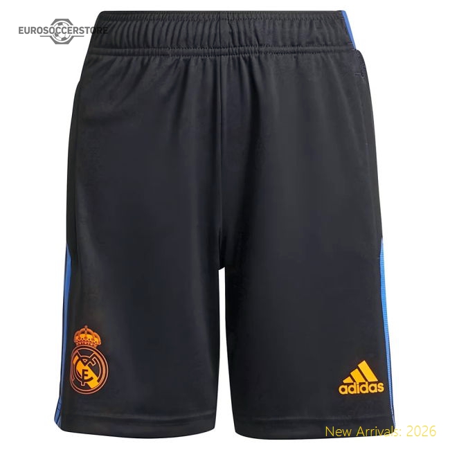 Real Madrid 2021-2022 Training Shorts (Black) - Kids-Football Jersey Hub