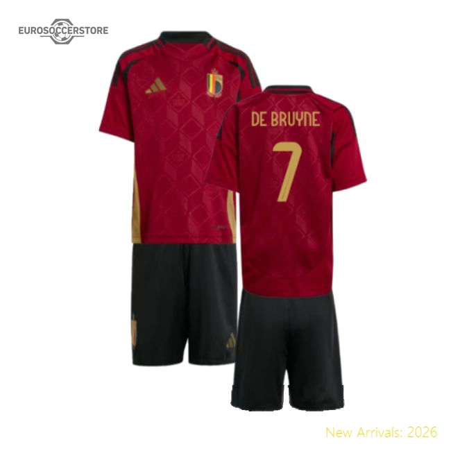 2024-2025 Belgium Home Mini Kit (De Bruyne 7)-Football Jersey Hub