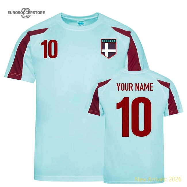 Denmark Sports Training Jersey (Your Name)-Football Jersey Hub