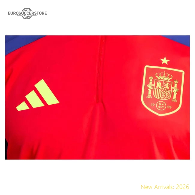 2024-2025 Spain Training Top (Red)-Football Jersey Hub
