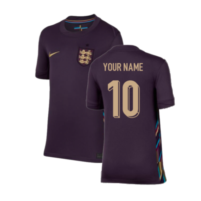 2024-2025 England Away Shirt (Kids) (Your Name)-Football Jersey Hub