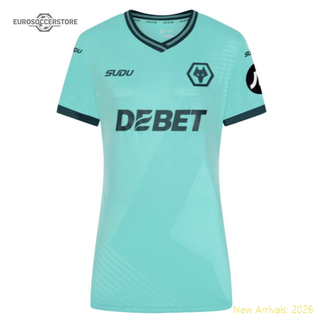 2025-2026 Wolves Away Shirt (Womens)-Football Jersey Hub