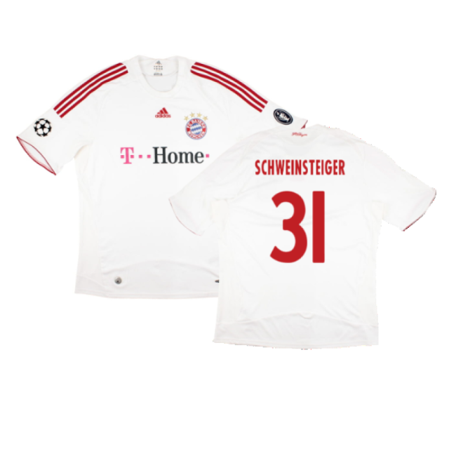 Bayern Munich 2008-09 Third Shirt ((Very Good) XXL) (Schweinsteiger 31)-Football Jersey Hub