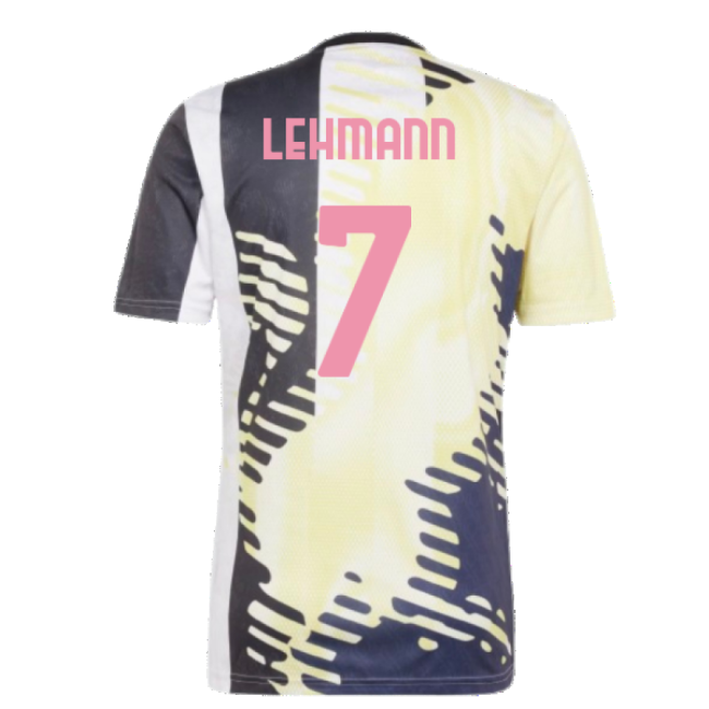 2025 Juventus Pre-Match Shirt (Yellow) (Lehmann 7)-Football Jersey Hub