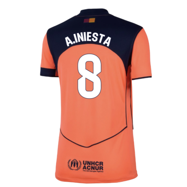 2025-2026 Barcelona Third Shirt (Womens) (A.Iniesta 8)-Football Jersey Hub