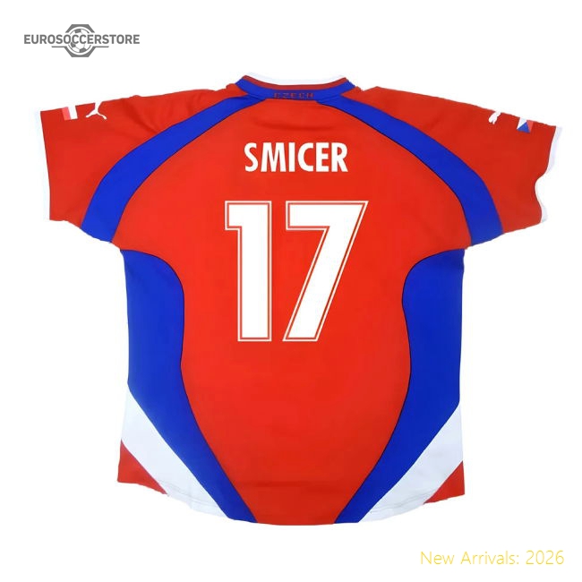Czech Republic 2000-02 Home Shirt ((Very Good) XL) (Smicer 17)-Football Jersey Hub