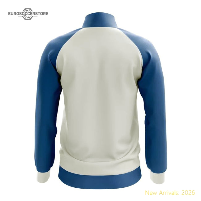 Faroe Islands Concept Football Track Jacket (White)-Football Jersey Hub