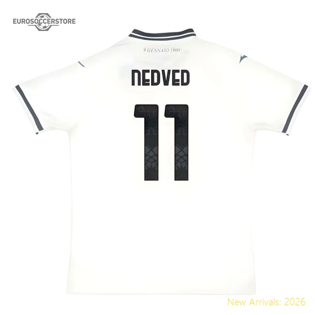 2025-2026 Lazio Away Shirt (Nedved 11)-Football Jersey Hub