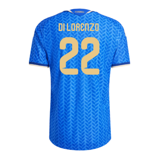 2026-2027 Italy Authentic Home Shirt (Di Lorenzo 22)-Football Jersey Hub