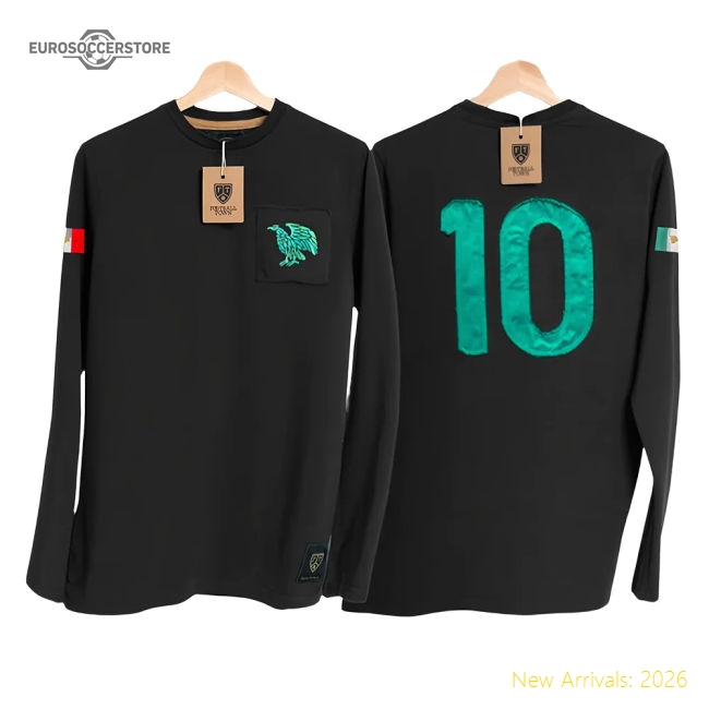 Mexico El Tri Away Number 10 Long Sleeve Shirt-Football Jersey Hub