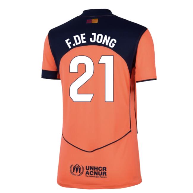 2025-2026 Barcelona Third Shirt (Womens) (F.De Jong 21)-Football Jersey Hub