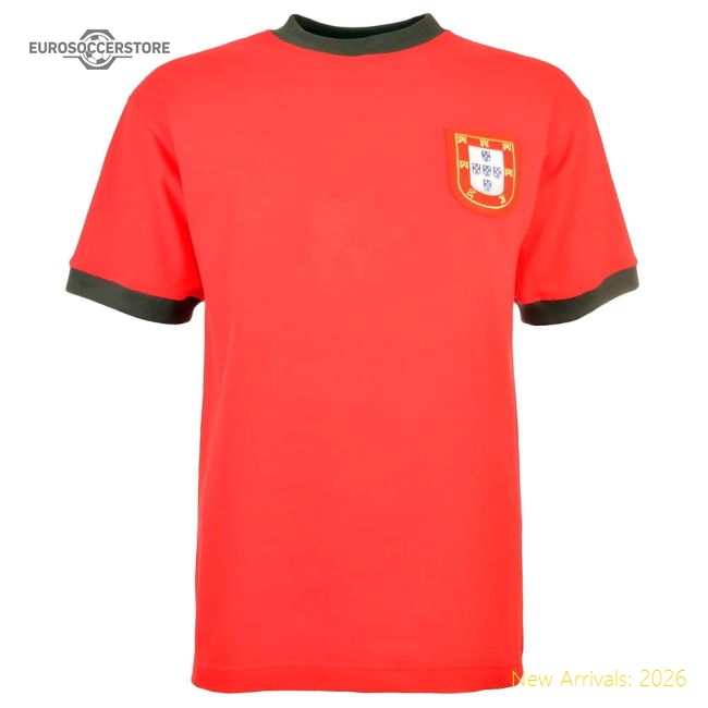 Portugal 1966 Short Sleeve Retro Football Shirt-Football Jersey Hub