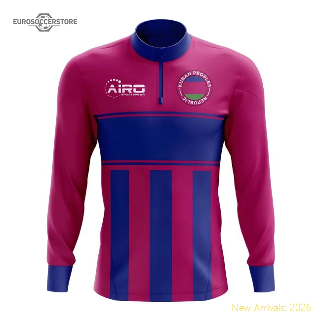 Kuban People's Republic Concept Football Half Zip Midlayer Top (Purple-Blue)-Football Jersey Hub
