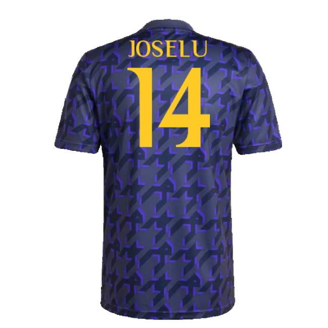 2023-2024 Real Madrid Pre-Match Shirt (Shadow Navy) (Joselu 14)-Football Jersey Hub