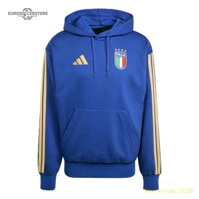 2026-2027 Italy DNA Fleece Hoody (Blue)-Football Jersey Hub