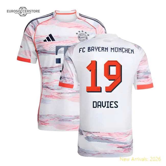 2025-2026 Bayern Munich Away Shirt (Davies 19)-Football Jersey Hub