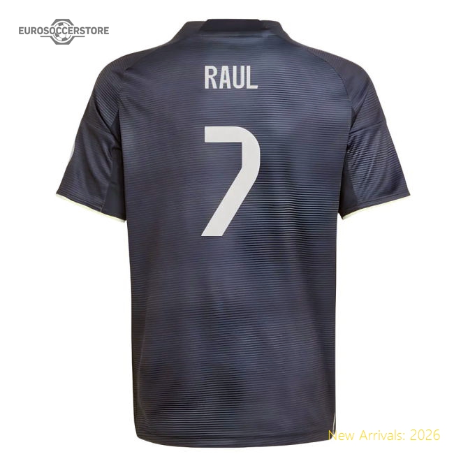 2025-2026 Real Madrid Away Shirt (Kids) (Raul 7)-Football Jersey Hub