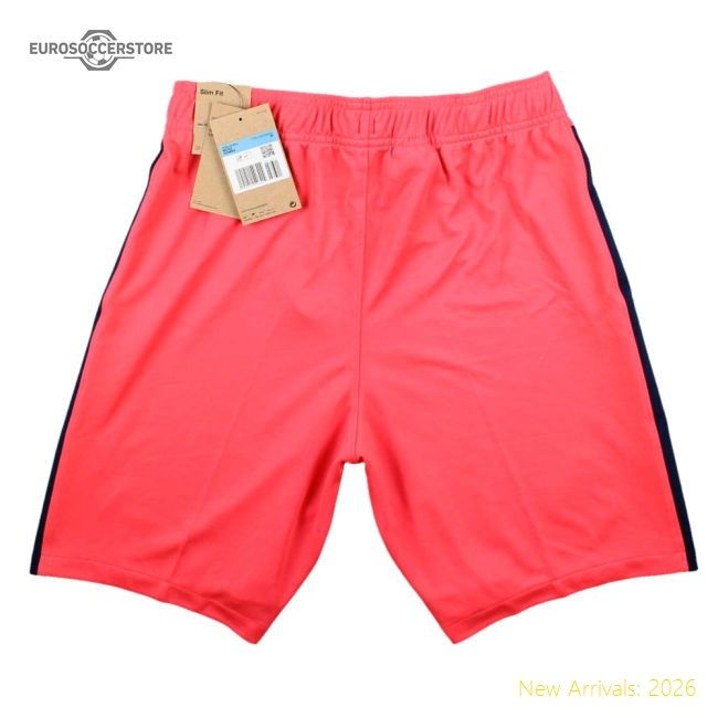 2021-2022 Atletico Madrid Home Shorts (Laser Crimson)-Football Jersey Hub