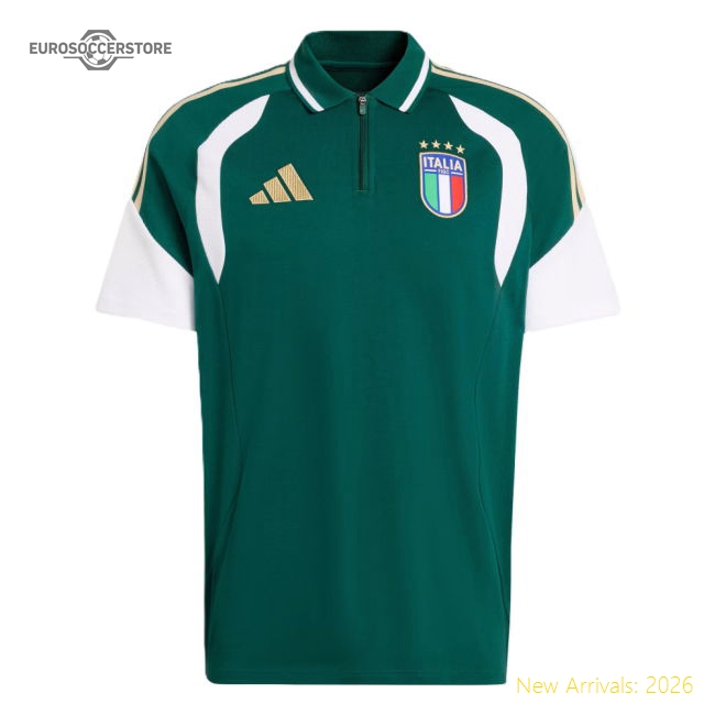 2026-2027 Italy Polo Shirt (Green)-Football Jersey Hub
