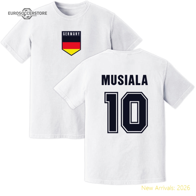 Musiala Germany Training Jersey (White)-Football Jersey Hub