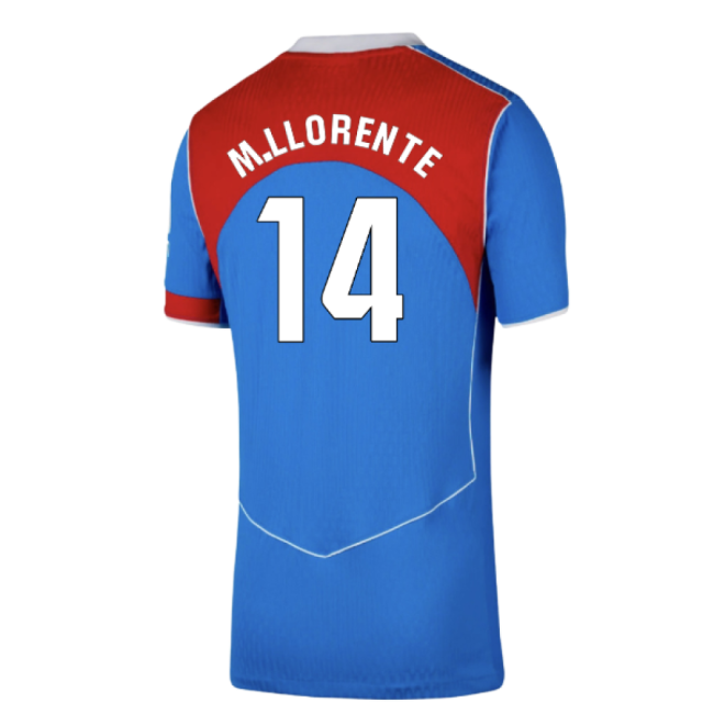 2025-2026 Atletico Madrid Authentic Third Shirt (M.Llorente 14)-Football Jersey Hub